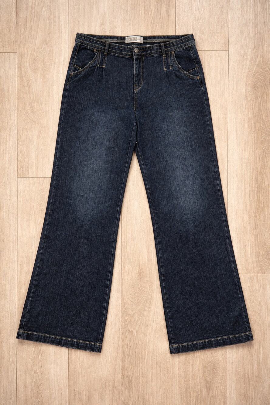 VTG Route 66 Jeans Women Juniors 14/15 Wide Leg Distressed Y2K Skater 90s Retro